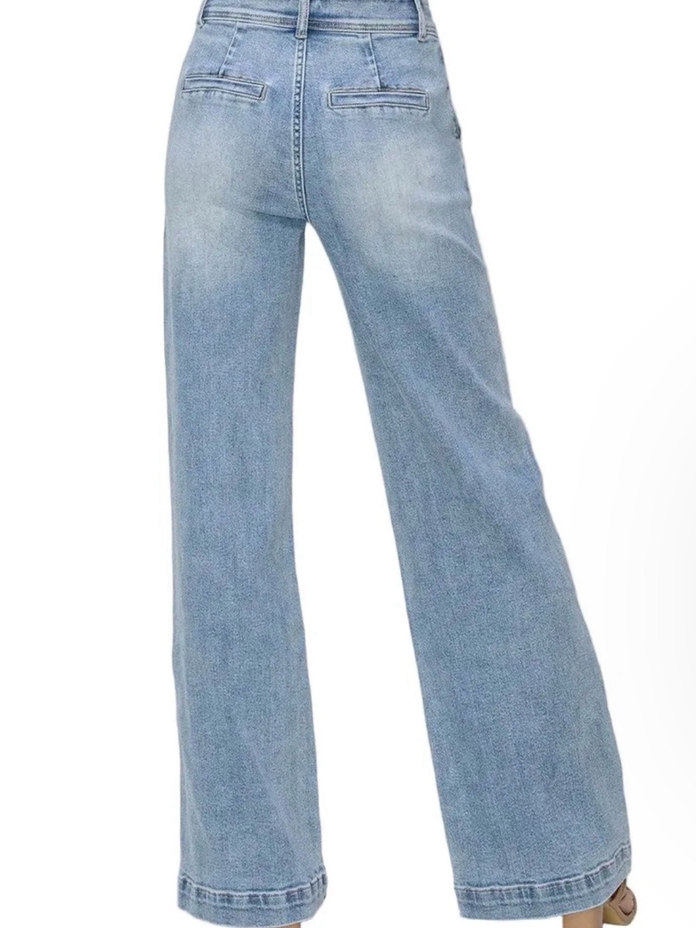 Risen High Rise Double Button Wide Jeans
RDP5765 - Picture 3 of 3